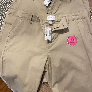 Girl's Khaki Uniform Shorts (Bermuda length)